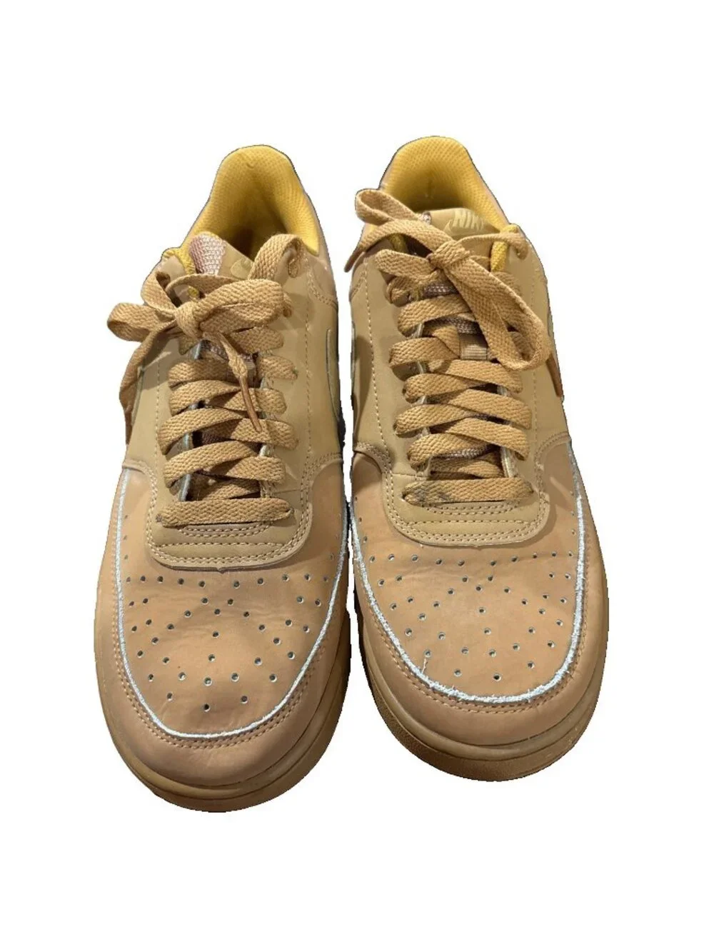 Nike Air Force 1 Low Flax Tan Wheat Men's Low Top Sneakers CD5463-200 Size 8